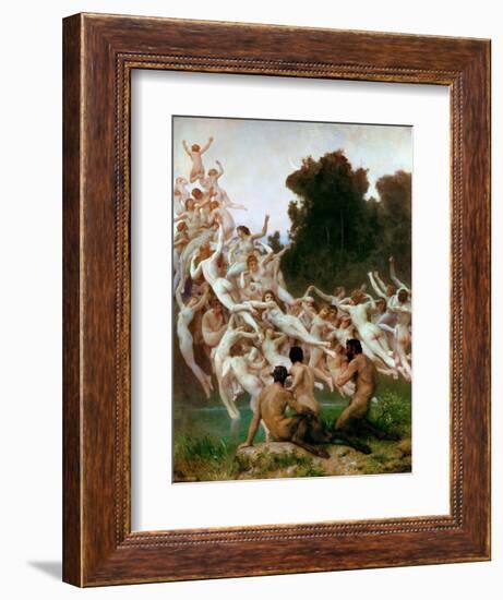 The Oreads (Les Oréade)-William-Adolphe Bouguereau-Framed Giclee Print