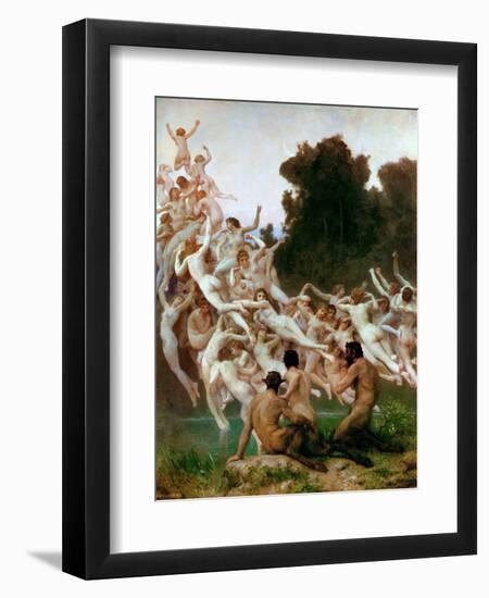 The Oreads (Les Oréade)-William-Adolphe Bouguereau-Framed Giclee Print