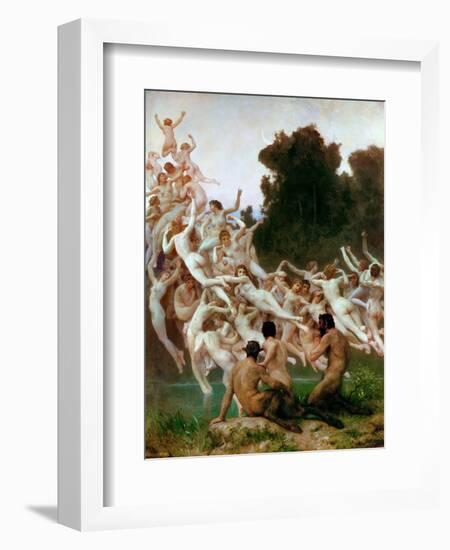 The Oreads (Les Oréade)-William-Adolphe Bouguereau-Framed Giclee Print