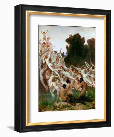 The Oreads (Les Oréade)-William-Adolphe Bouguereau-Framed Giclee Print