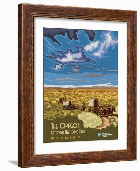 The Oregon National Historic Trail In Wyoming-Bureau of Land Management-Framed Art Print