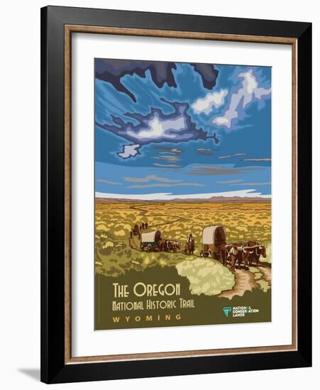 The Oregon National Historic Trail In Wyoming-Bureau of Land Management-Framed Art Print