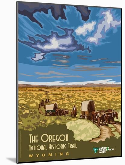 The Oregon National Historic Trail In Wyoming-Bureau of Land Management-Mounted Art Print