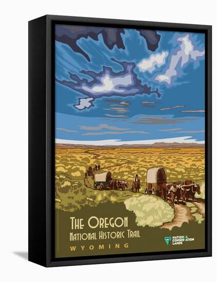 The Oregon National Historic Trail In Wyoming-Bureau of Land Management-Framed Stretched Canvas
