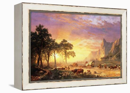 The Oregon Trail, 1869-Albert Bierstadt-Framed Premier Image Canvas
