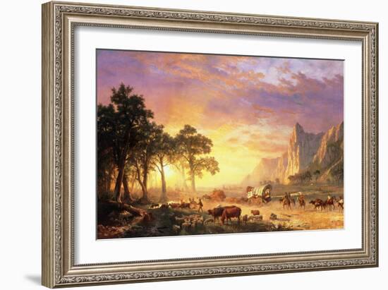 The Oregon Trail, 1869-Albert Bierstadt-Framed Giclee Print