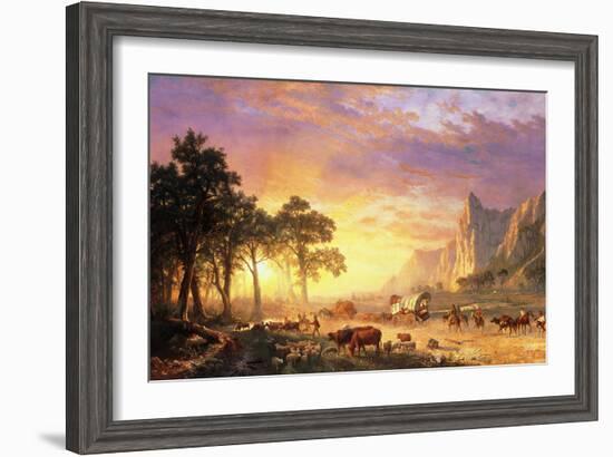 The Oregon Trail, 1869-Albert Bierstadt-Framed Giclee Print