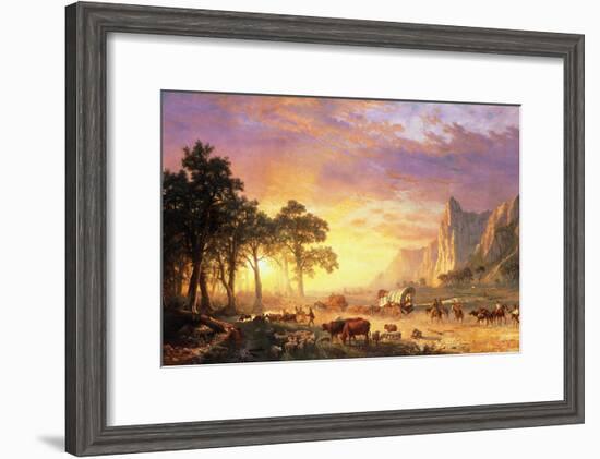 The Oregon Trail, 1869-Albert Bierstadt-Framed Giclee Print