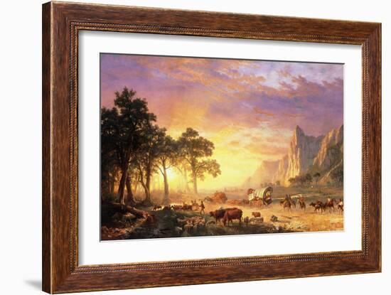 The Oregon Trail, 1869-Albert Bierstadt-Framed Giclee Print