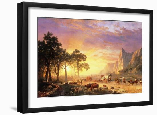 The Oregon Trail, 1869-Albert Bierstadt-Framed Giclee Print