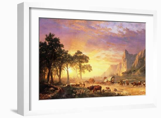 The Oregon Trail, 1869-Albert Bierstadt-Framed Giclee Print