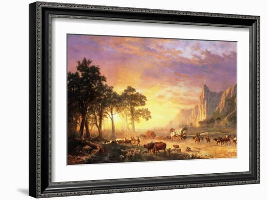 The Oregon Trail, 1869-Albert Bierstadt-Framed Giclee Print