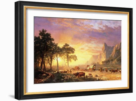 The Oregon Trail, 1869-Albert Bierstadt-Framed Giclee Print