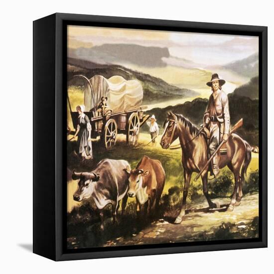 The Oregon Trail-Ron Embleton-Framed Premier Image Canvas