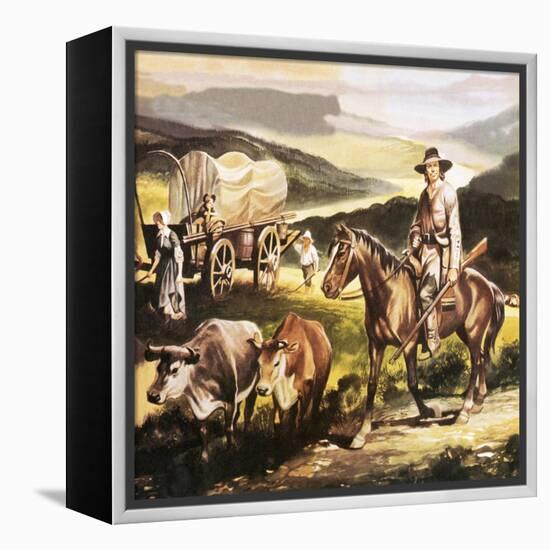 The Oregon Trail-Ron Embleton-Framed Premier Image Canvas