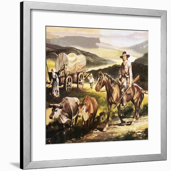 The Oregon Trail-Ron Embleton-Framed Giclee Print