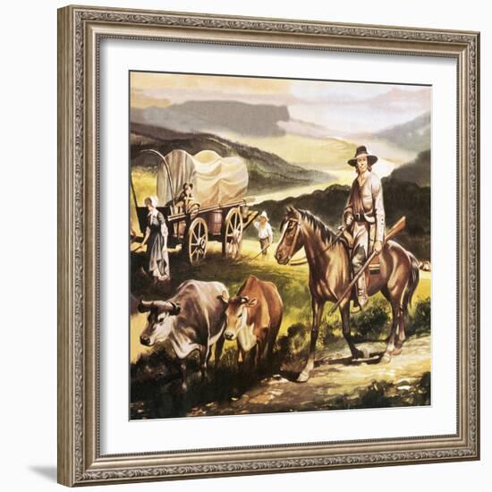 The Oregon Trail-Ron Embleton-Framed Giclee Print