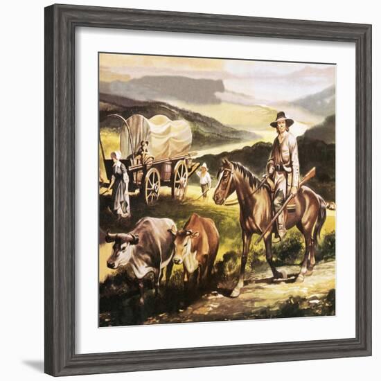 The Oregon Trail-Ron Embleton-Framed Giclee Print