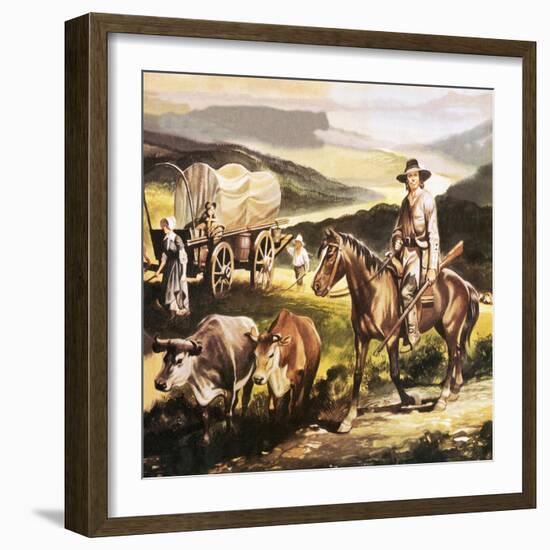 The Oregon Trail-Ron Embleton-Framed Giclee Print