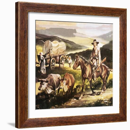 The Oregon Trail-Ron Embleton-Framed Giclee Print