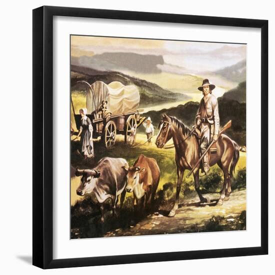 The Oregon Trail-Ron Embleton-Framed Giclee Print