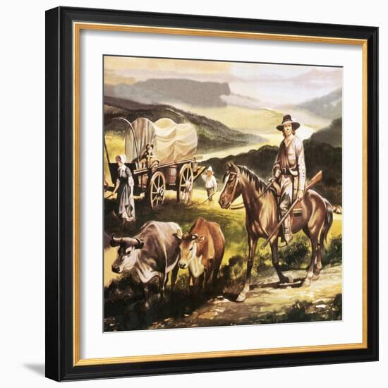 The Oregon Trail-Ron Embleton-Framed Giclee Print