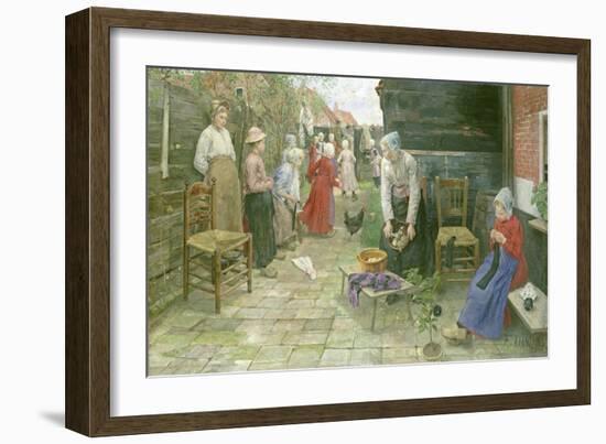 The Organ Grinder Is Coming, 1883-Fritz von Uhde-Framed Giclee Print