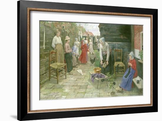 The Organ Grinder Is Coming, 1883-Fritz von Uhde-Framed Giclee Print