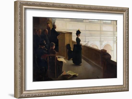 The Organ Rehearsal-Henry Lerolle-Framed Giclee Print