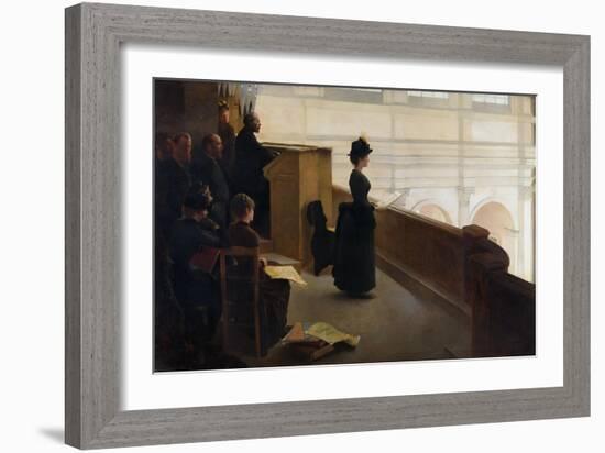 The Organ Rehearsal-Henry Lerolle-Framed Giclee Print