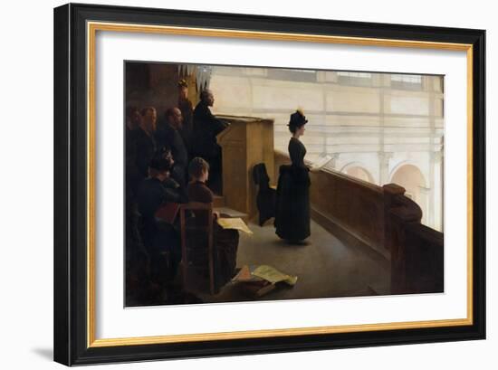 The Organ Rehearsal-Henry Lerolle-Framed Giclee Print