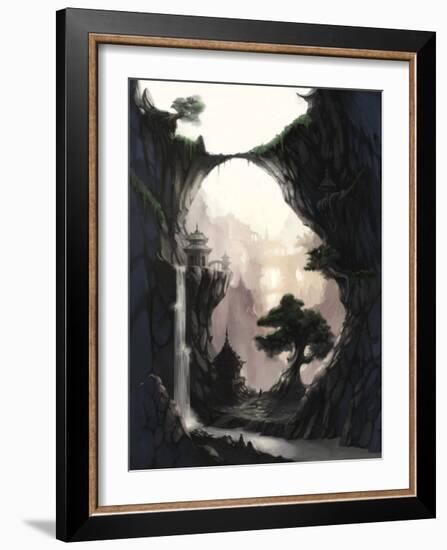 The Orient and Place That No One Knows in Fog-Kyo Nakayama-Framed Giclee Print