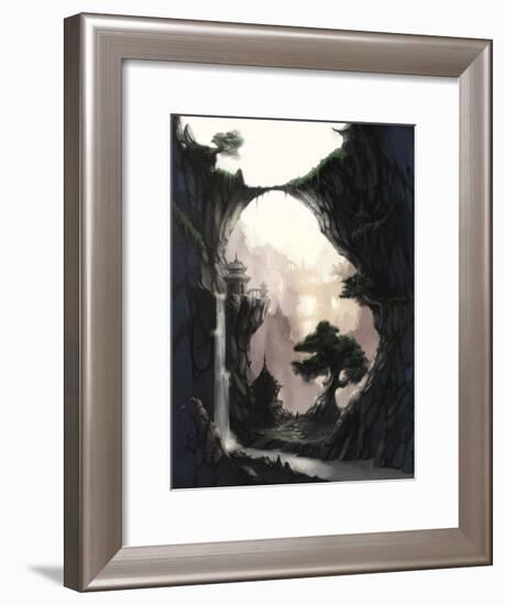 The Orient and Place That No One Knows in Fog-Kyo Nakayama-Framed Giclee Print