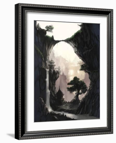 The Orient and Place That No One Knows in Fog-Kyo Nakayama-Framed Giclee Print