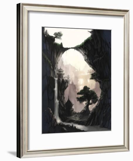 The Orient and Place That No One Knows in Fog-Kyo Nakayama-Framed Giclee Print