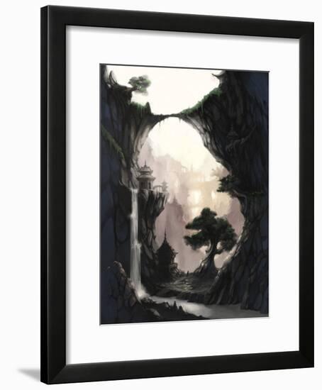 The Orient and Place That No One Knows in Fog-Kyo Nakayama-Framed Giclee Print