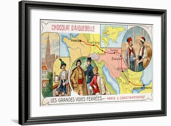 The Orient Express Railway Line from Paris to Constantinople-null-Framed Giclee Print