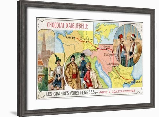 The Orient Express Railway Line from Paris to Constantinople-null-Framed Giclee Print