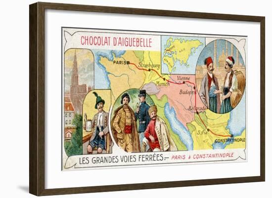 The Orient Express Railway Line from Paris to Constantinople-null-Framed Giclee Print