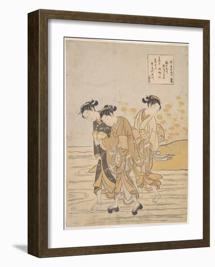The Oriental Arts : the Tama River at Ide, Yamashiro Province Par Harunobu, Suzuki (1724-1770), C.1-Suzuki Harunobu-Framed Giclee Print