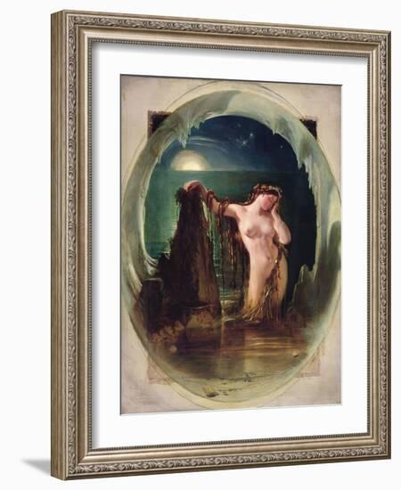 The Origin of the Harp, C.1842-Daniel Maclise-Framed Giclee Print