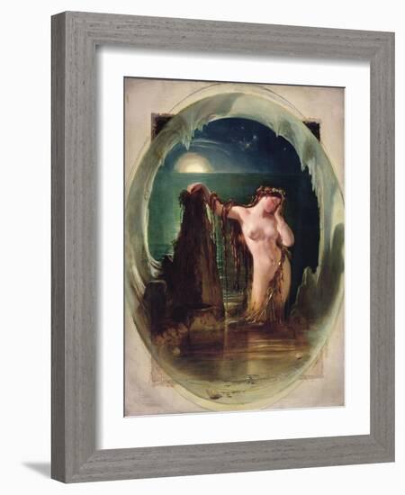 The Origin of the Harp, C.1842-Daniel Maclise-Framed Giclee Print