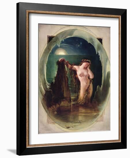 The Origin of the Harp, C.1842-Daniel Maclise-Framed Giclee Print