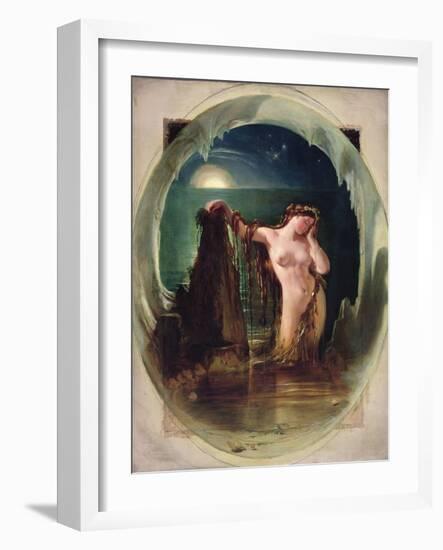 The Origin of the Harp, C.1842-Daniel Maclise-Framed Giclee Print