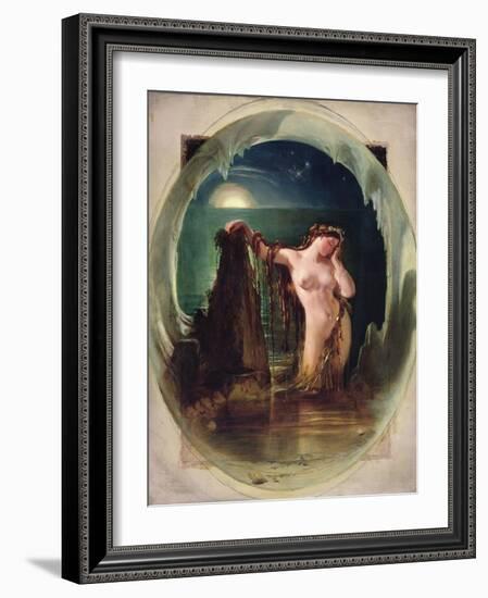 The Origin of the Harp, C.1842-Daniel Maclise-Framed Giclee Print