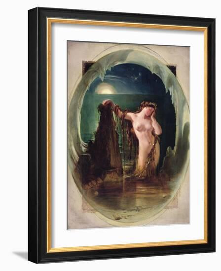 The Origin of the Harp, C.1842-Daniel Maclise-Framed Giclee Print