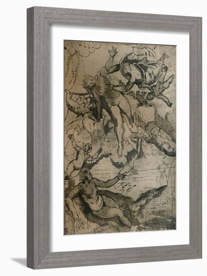 'The Origin of the Milky Way', c1575 (1932)-Jacopo Tintoretto-Framed Giclee Print