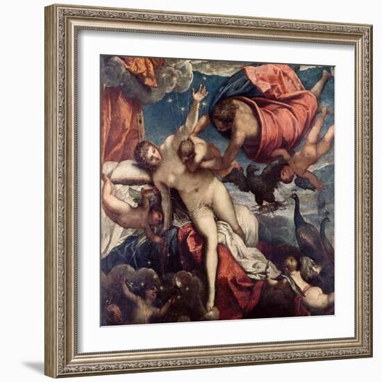 The Origin of the Milky Way, circa 1575-80-Jacopo Robusti Tintoretto-Framed Giclee Print