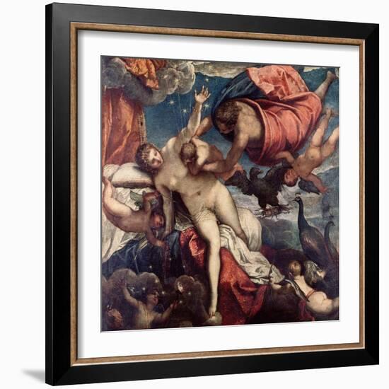 The Origin of the Milky Way, circa 1575-80-Jacopo Robusti Tintoretto-Framed Giclee Print