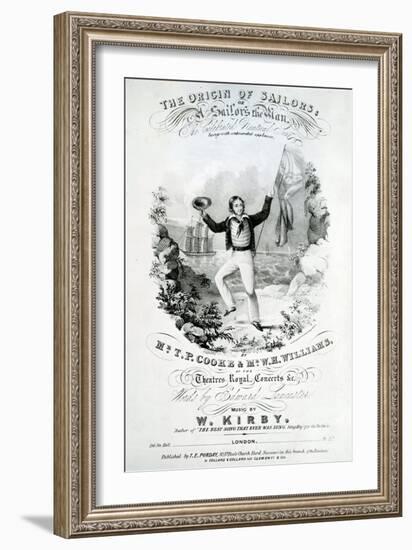 The Origin of the Sailors, a Sailor's Mission-null-Framed Giclee Print
